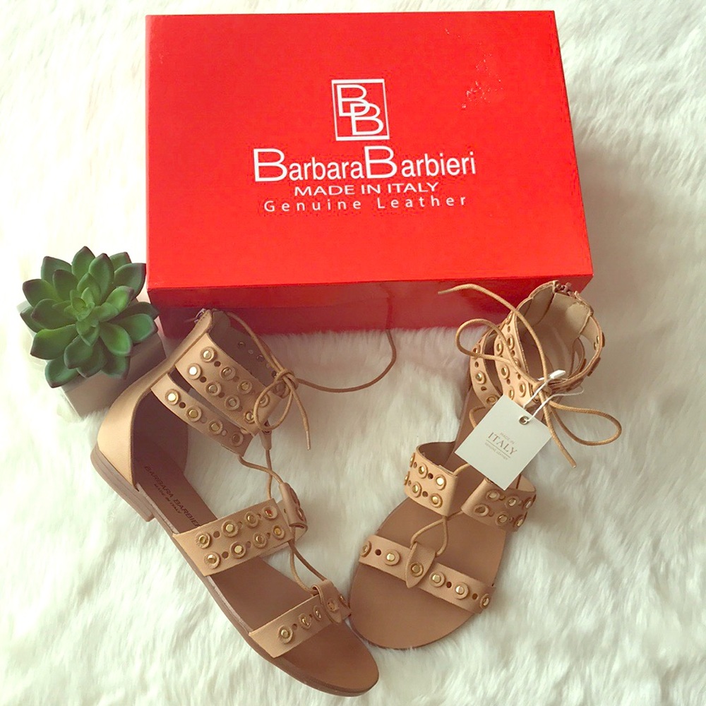 💕Barbara Barbieri Leather Made in Italy Sandals💕